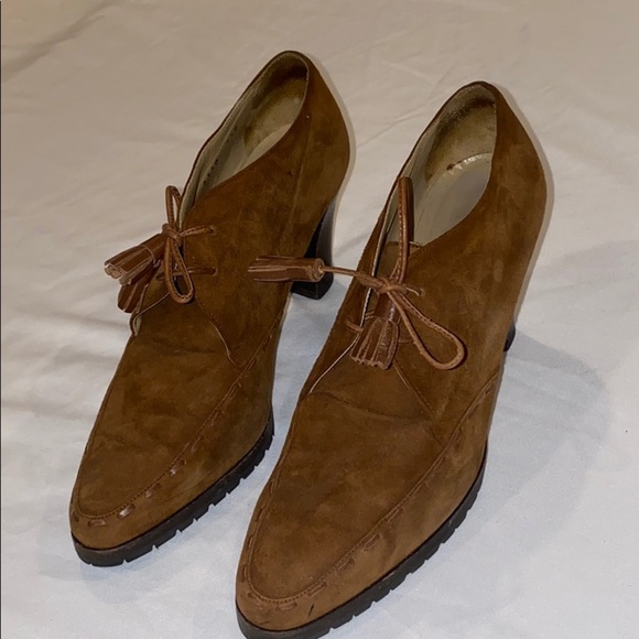 *HOST PICK* VINTAGE GUCCI BOOTIES BROWN SUEDE 7.5 - Picture 3 of 12